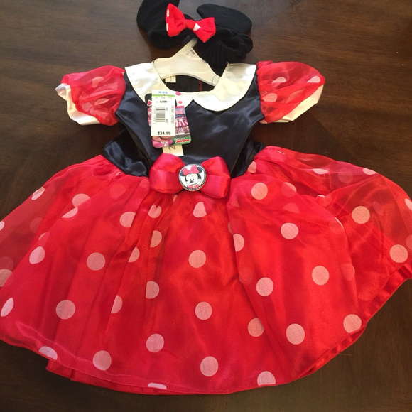Disney Other - Disney Minnie Mouse 6-9Mos Dress w Headband Disney Other - Disney Minnie Mouse 6-9Mos Dress w Headband